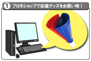 応援グッズをプロモショップで購入!