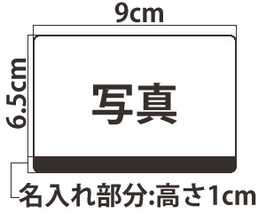 シールのサイズと名入れ位置