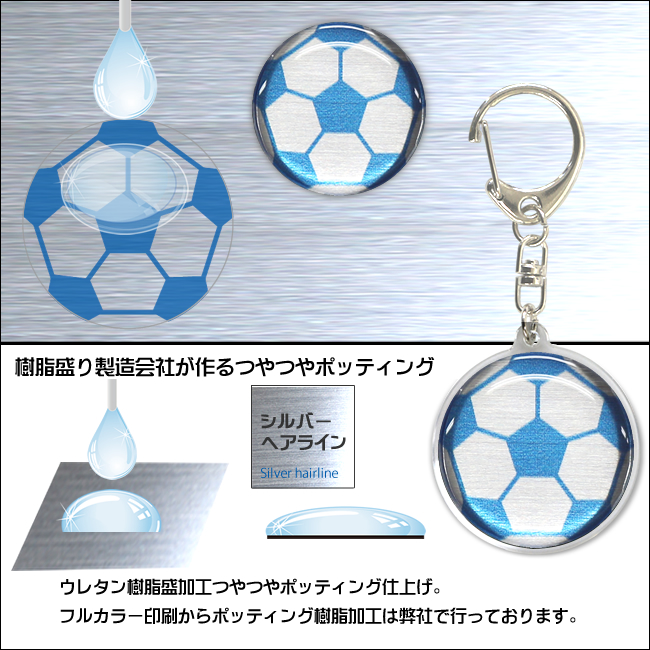 アクリルキーホルダー サッカーボール柄 | スポーツ雑貨の通販