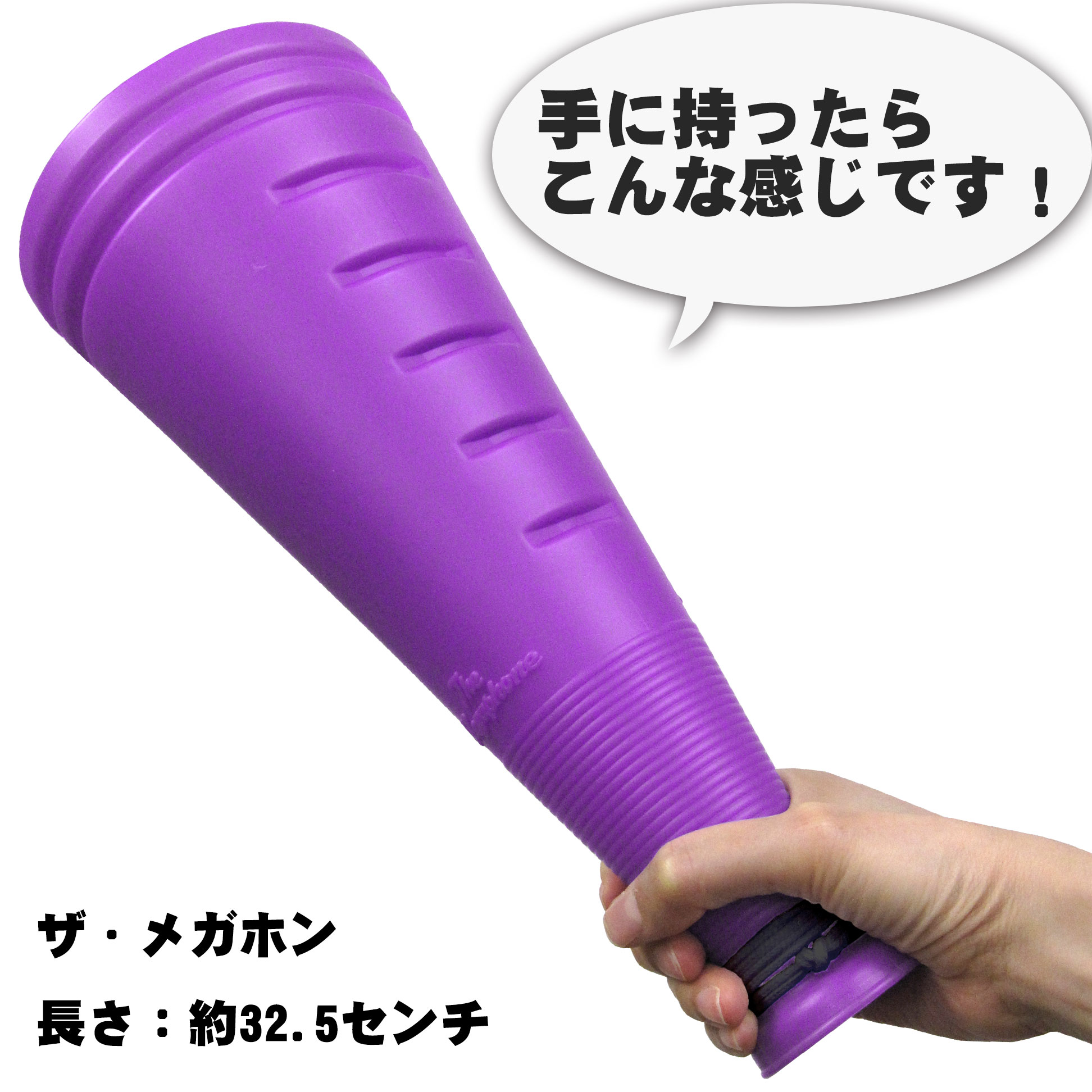 ザ・メガホン　手に持ったところ