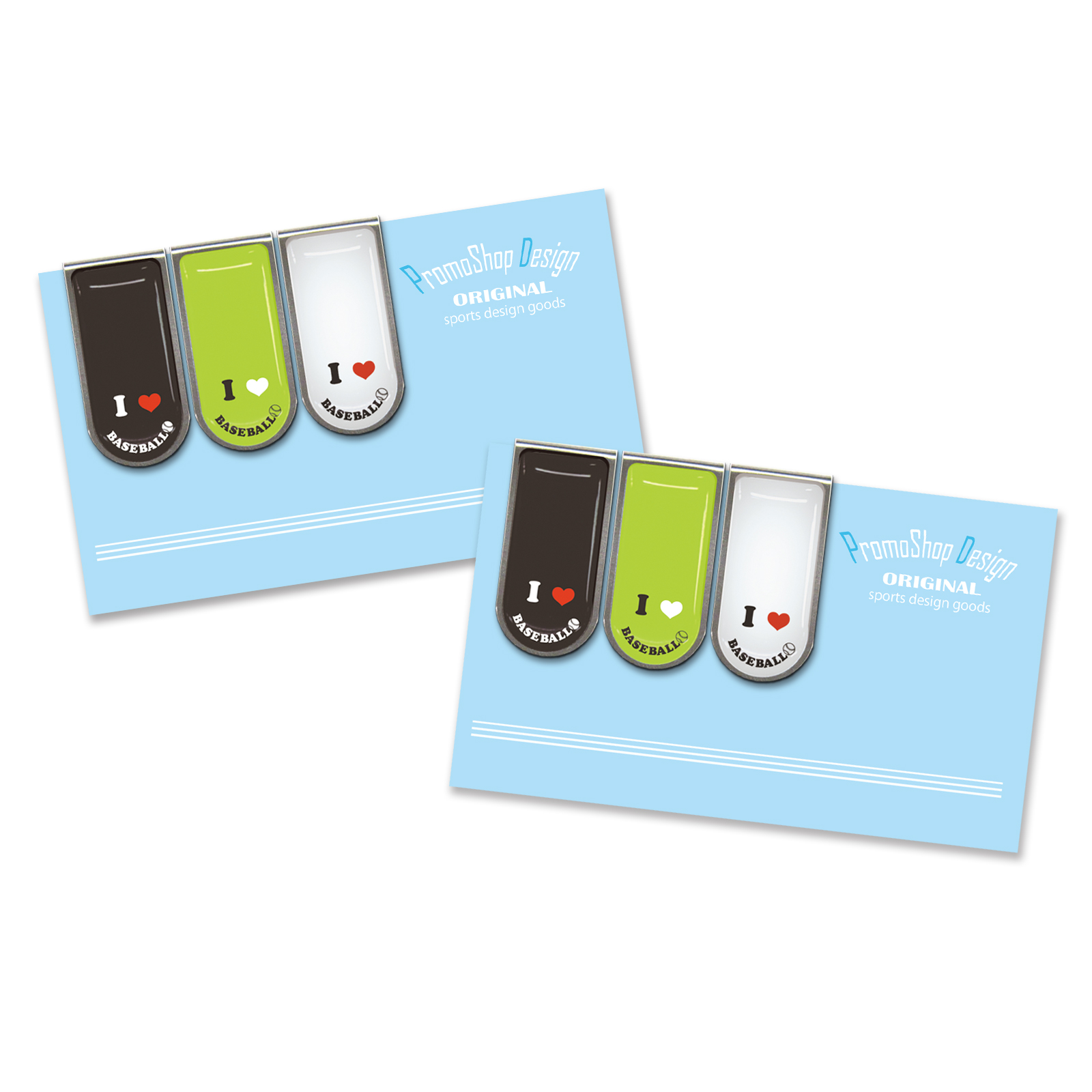 アートクリップスマイル柄野球3個×2セット