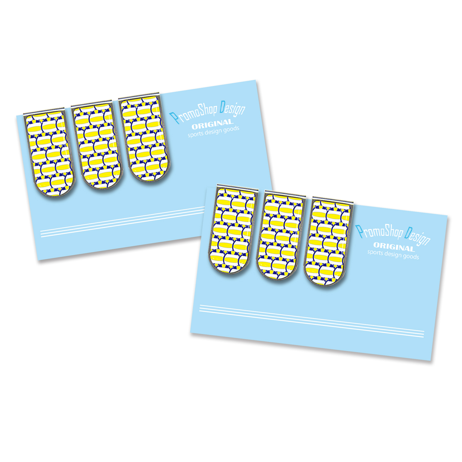 アートクリップバレーボール柄(小)3個×2セット