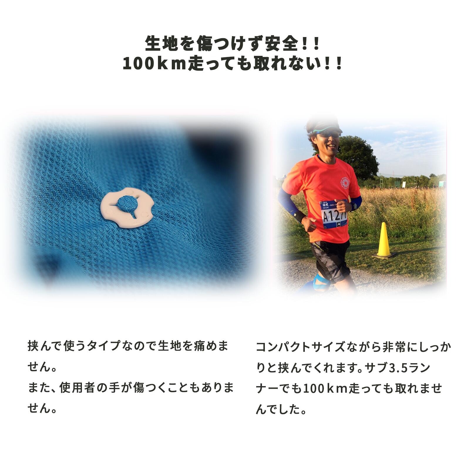 プロモラン ゼッケン留め サッカーボール柄 4個セット | ゼッケン留め