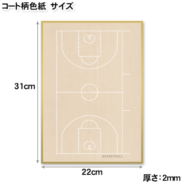 コート柄色紙 バスケットボール スポーツ雑貨 グッズの通販
