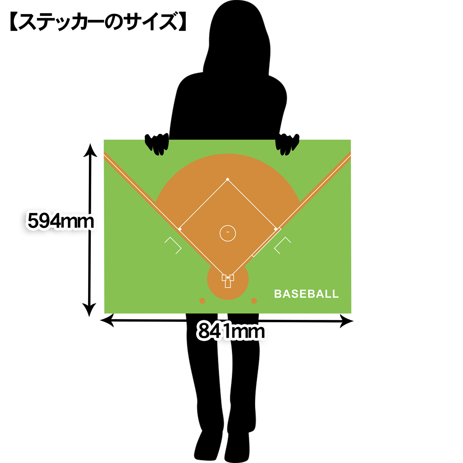 作戦ボードウォールステッカー　野球