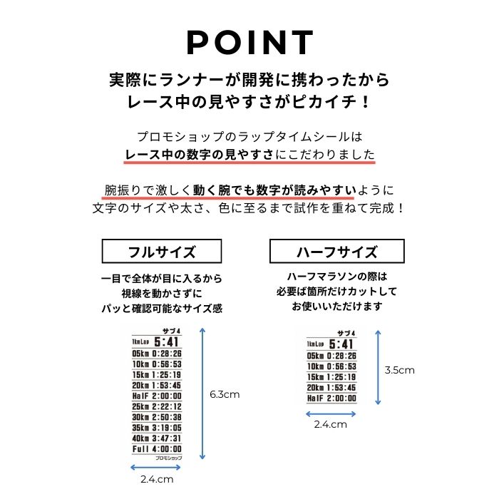 ラップタイムシール　サブ5.5